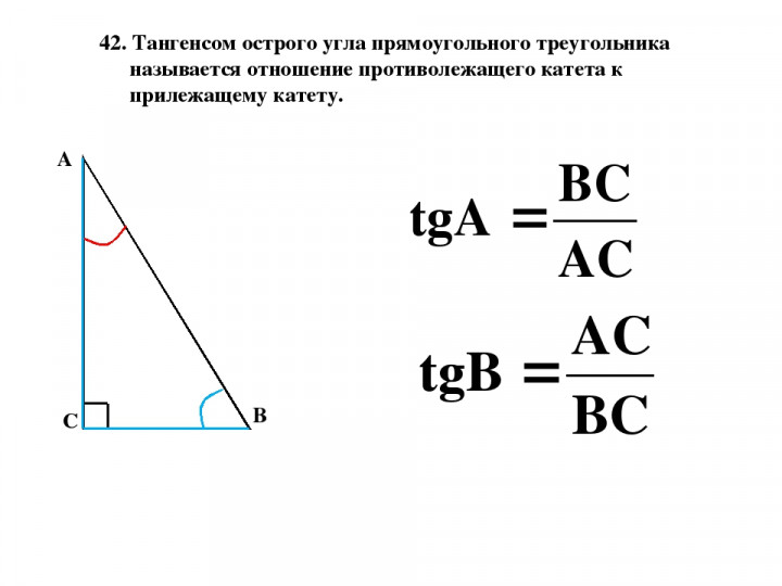 Прямой треугольник тангенс. Тангенс угла в прямоугольном треугольнике формула. Тангенс острого угла формула. Как найти тангенс угла в треугольнике. Как найти TG В прямоугольном треугольнике.